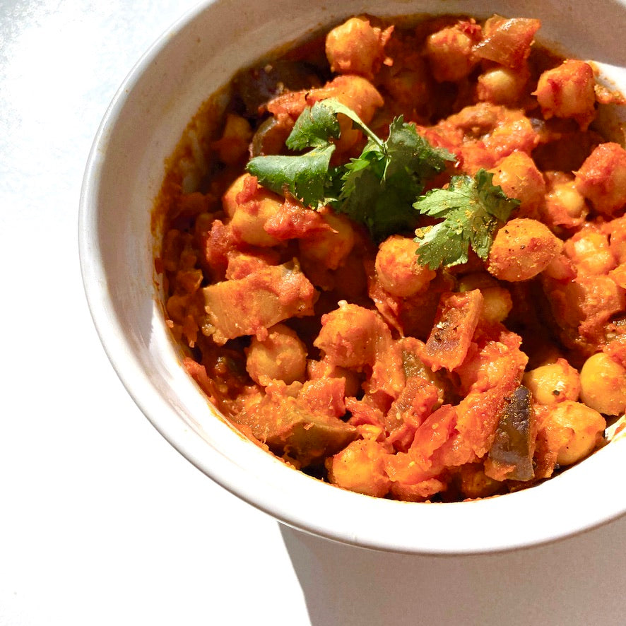 Creamy Natural Coconut Peanut Butter Chickpea Masala